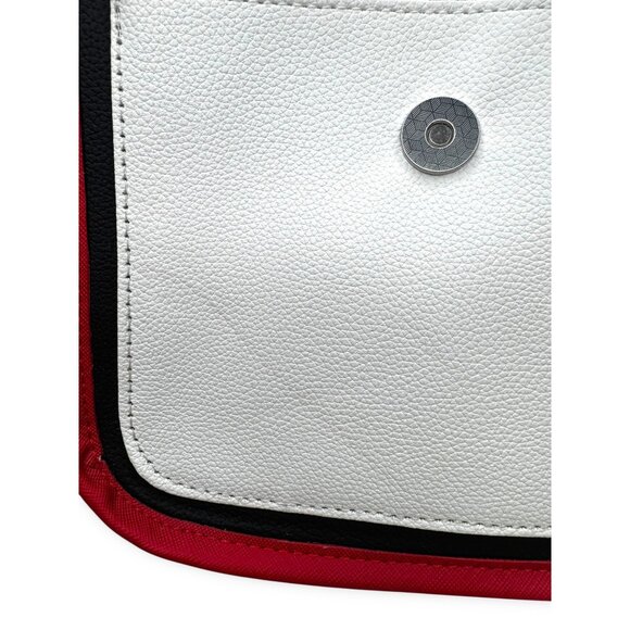 Disney Arrivederci Minnie Crossbody Bag Red Black White Polka Dot - Picture 10 of 12